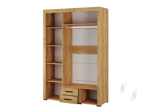 Шкаф 3-х створчатый Спальня Адель (дуб крафт золотой/белый)