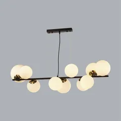 6508/10 MODERNI LN26 170 чёрный, белый, бронза Люстра E14 10*40W 220V MELONA