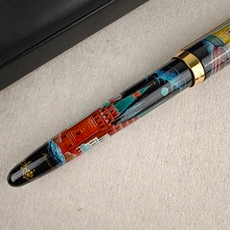 Коллекционная ручка роллер Aurora "Москва" с ручной росписью в коробке