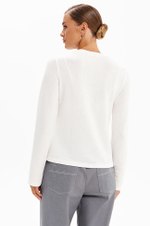 23390 Лонгслив женский (молочный)