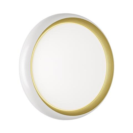 7650/DL PALE SN 141 Светильник пластик/белый/золотой LED 48Вт 4000К D380 IP43 TOFIQ WHITE