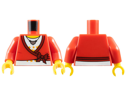 Укороченный свитер на торсе с темно-красным бантом 973pb0580c01