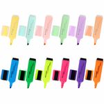 Набор текстовыделителей 12 ЦВЕТОВ, BRAUBERG "ORIGINAL", линия письма 1-5 мм, 152217