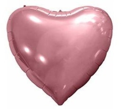 Шар фольга Сердце ГИГАТ Металлик ROSE GOLD Розовое Золото 173 см УЖЕ с гелием