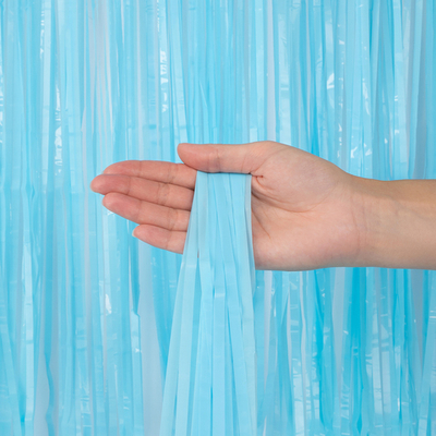 Занавес Дождик Светло-голубой, Макарунс, 100*200 см