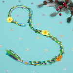 Ободок карнавальный с косичкой "Радуга".