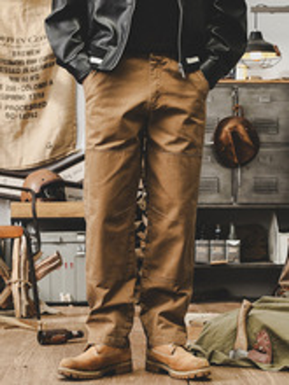 Мужские винтажные брюки-карго в американском стиле