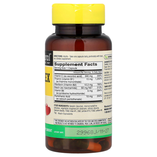 Mason Natural, B-комплекс с C, 100 капсул