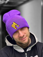 Шапка Sean Price purpple с подворотом