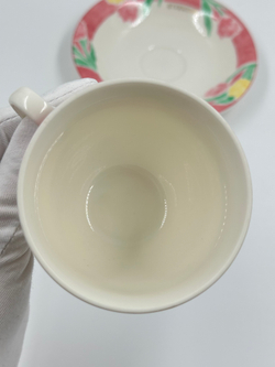 Чайная пара с розовой каймой Givenchy by Yamaka