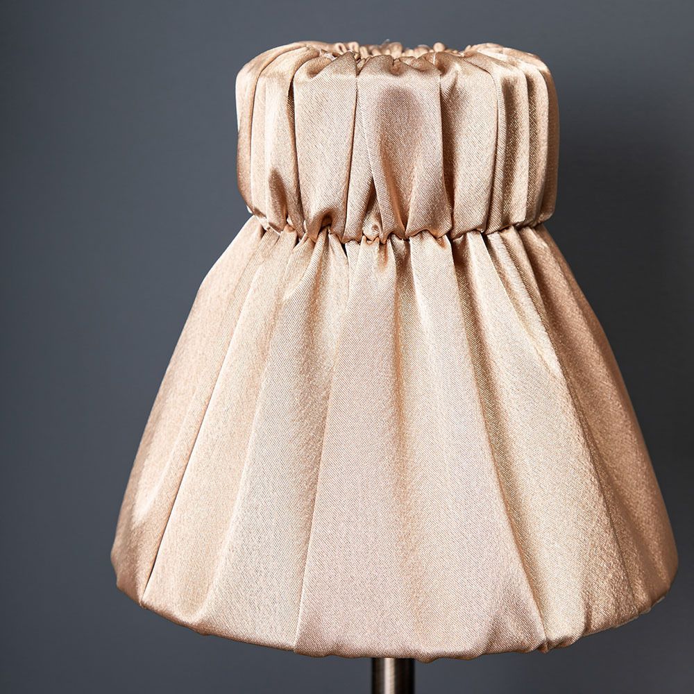 Настольная лампа Орхидея Лайм Бронза с абажуром Адель Бронза