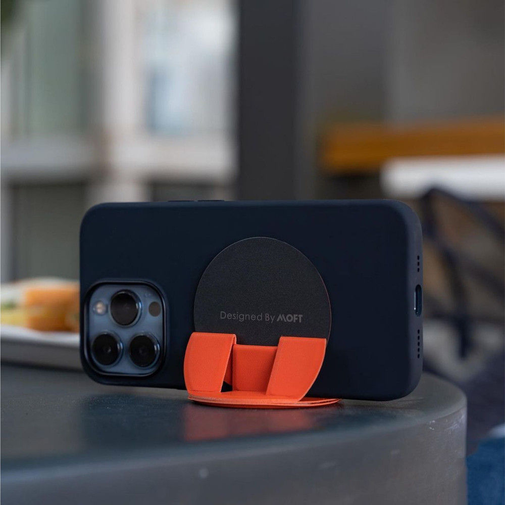 Складная подставка и держатель MOFT O / Крепится к MagSafe / Черный