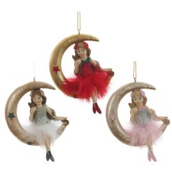 GAEM Фигурка декоративная подвесная "Фея", L8 W2 H11,5 см, 3в.