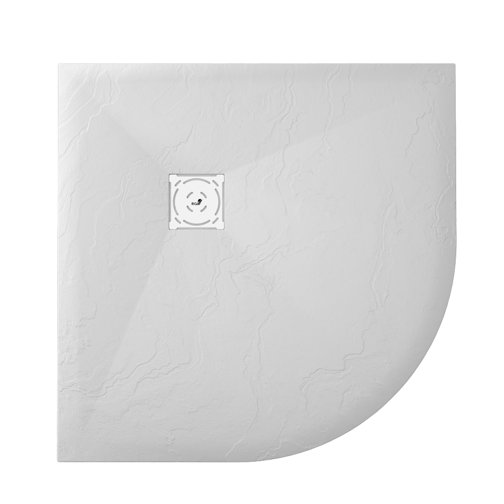 Душевой поддон полукруглый RGW ST/R-W Белый (900x900)