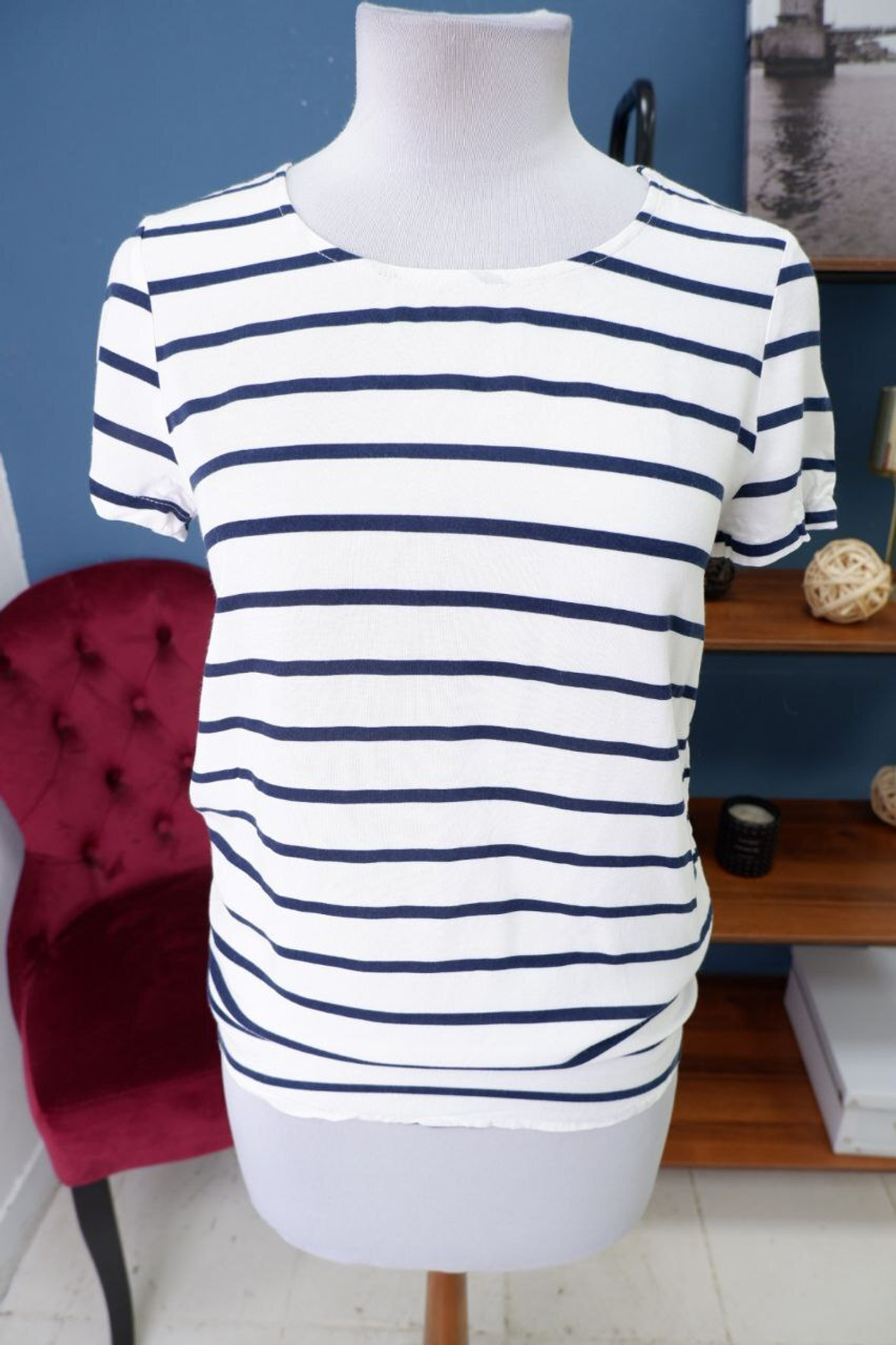 Футболка в полоску 40 размер