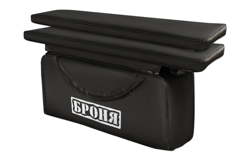 Накладки на банки комплект 91х25 БРОНЯ черный