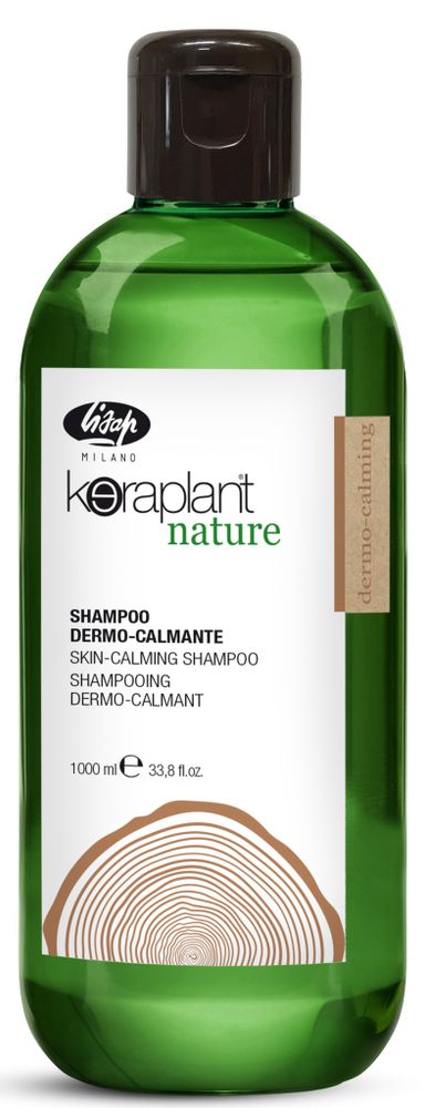 Успокаивающий шампунь для чувствительной кожи головы - Lisap Keraplant Nature Skin-Calming Shampoo 1000 мл