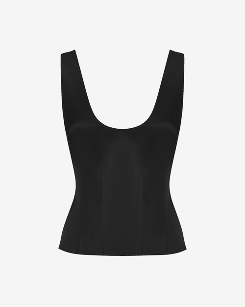 Топ корсетного типа из атласа