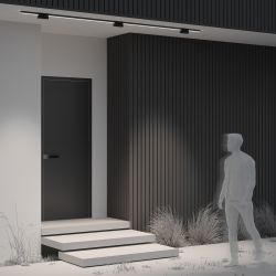 Трековый уличный магнитный светодиодный светильник Maytoni Elasity IP   O-TR01-2-S-10WB3K