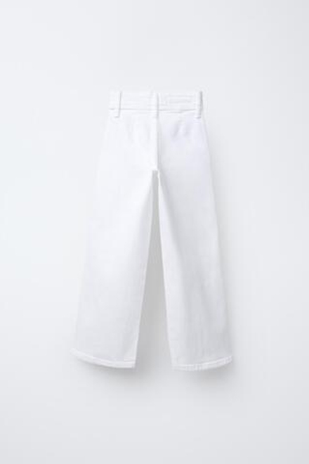 ZARA ДЖИНСЫ MARINE, БЕЛЫЙ