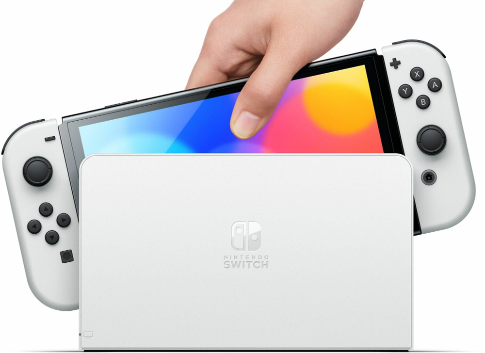 Игровая приставка Nintendo Switch OLED 64 ГБ, без игр, белый
