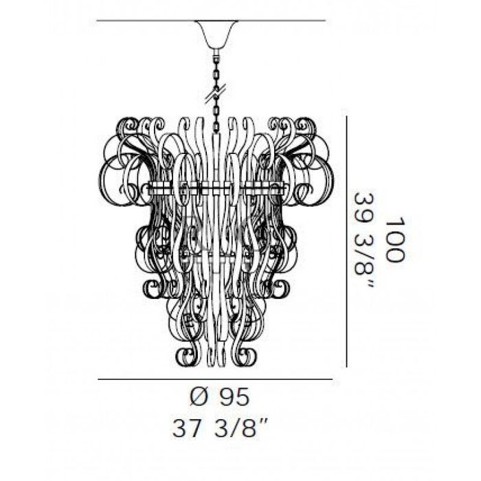 Люстра De Majo CIOCCA S13