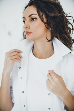 Халат женский м182 сансара белый