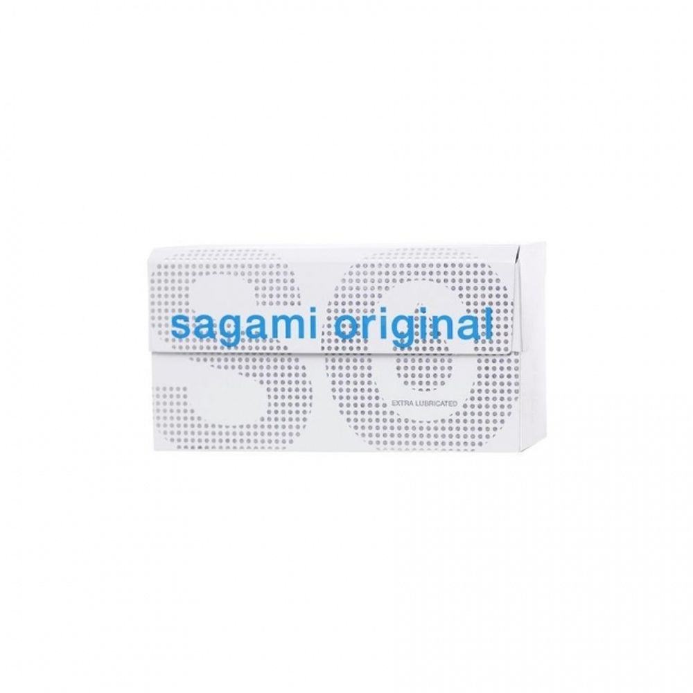Презервативы Sagami, original 0.02, extra lub, полиуретан, 19 см, 12 шт. (Цвет: прозрачный)