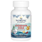 Nordic Naturals, ДГК для детей, для детей от 3 до 6 лет, со вкусом клубники, 360 жевательных мини-капсул