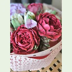 Букет из зефира «Пионы и гортензии» / 28-30см Букет из зефира «Пионы и гортензии» / 28-30см