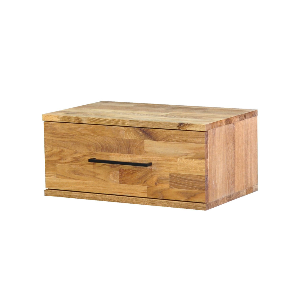 Тумба прикроватная 55х35х25, Флеверс, подвесная, с ящиком, в спальню, массив дуба, Dipriz