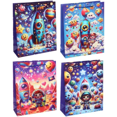 Пакет подарочный «Другая планета» 26*32*10 см