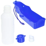 Поилка портативная прогулочная «ЛЮБИМЫЙ БРО», цвет синий, 20см 250мл