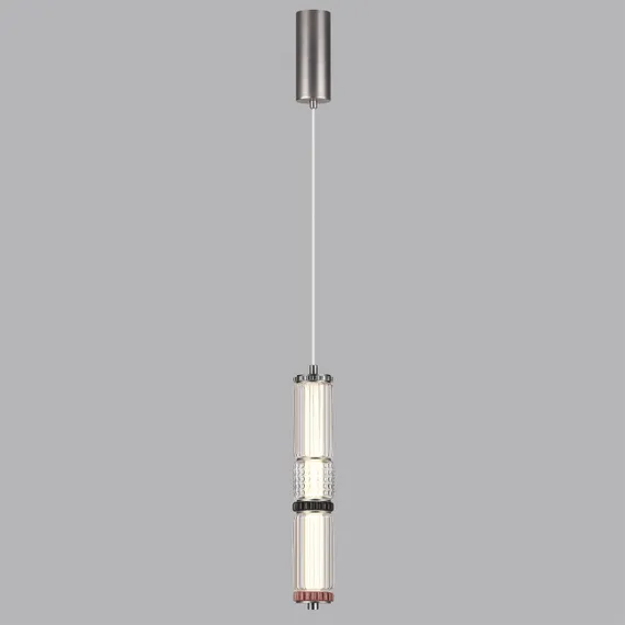 5456/12L L-VISION ODL_EX26 045 темный сатин.никель/терракот/черный Подвес LED 12W 4000K COLLIER