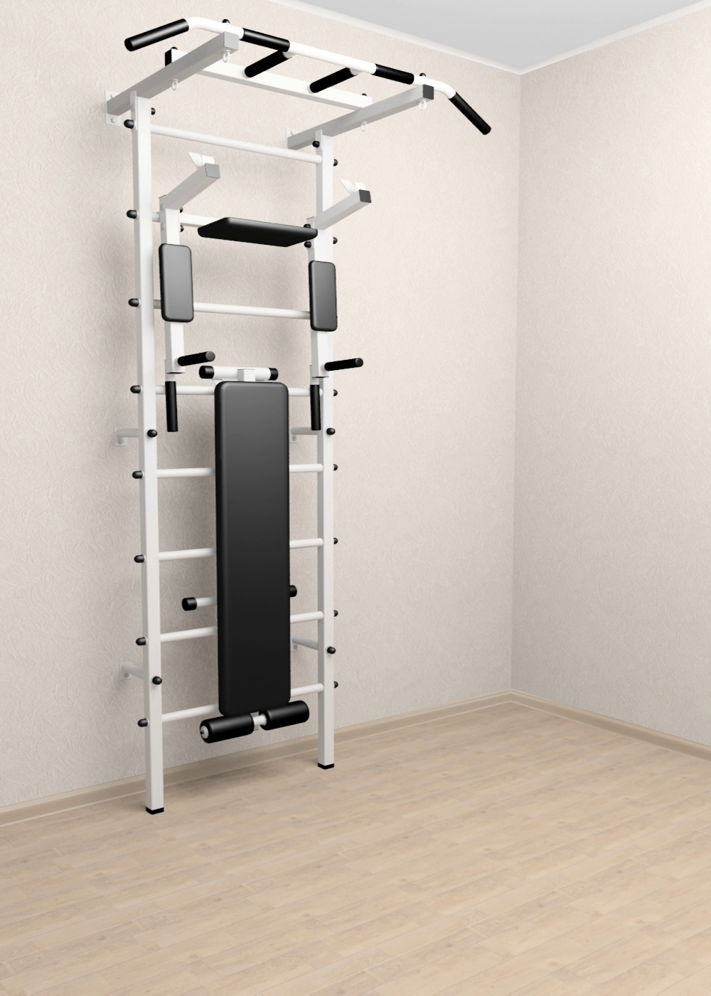 Шведская стенка Sv Pro 804 (Турник Pro/Брусья/стойка/Скамья)