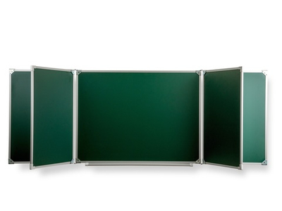 Пятиэлементная магнитная полимерная школьная доска 2400х1000 (меловая)