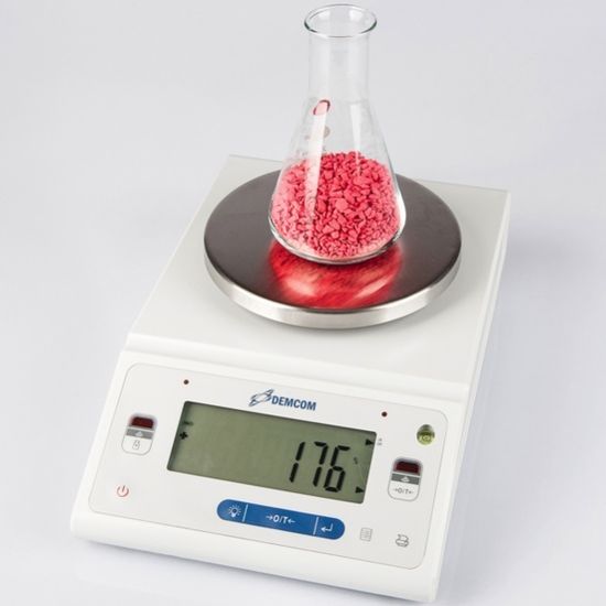 Лабораторные весы DEMCOM DL-122 с гирей