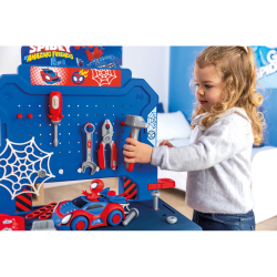 Детский верстак Smoby Bricolo Spidey 360742 с инструментами и 94 аксессуарами от 3 лет — фото 12