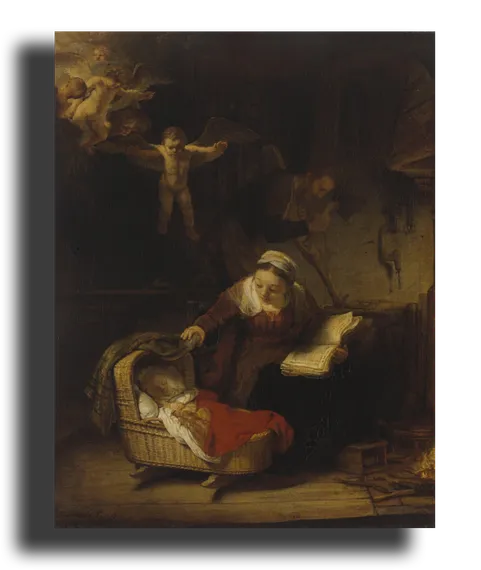 Репродукция " Рембрандт - Святое семейство"