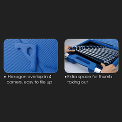 KING TONY (820011) Кейс для ложемента №9 (280х375 мм)