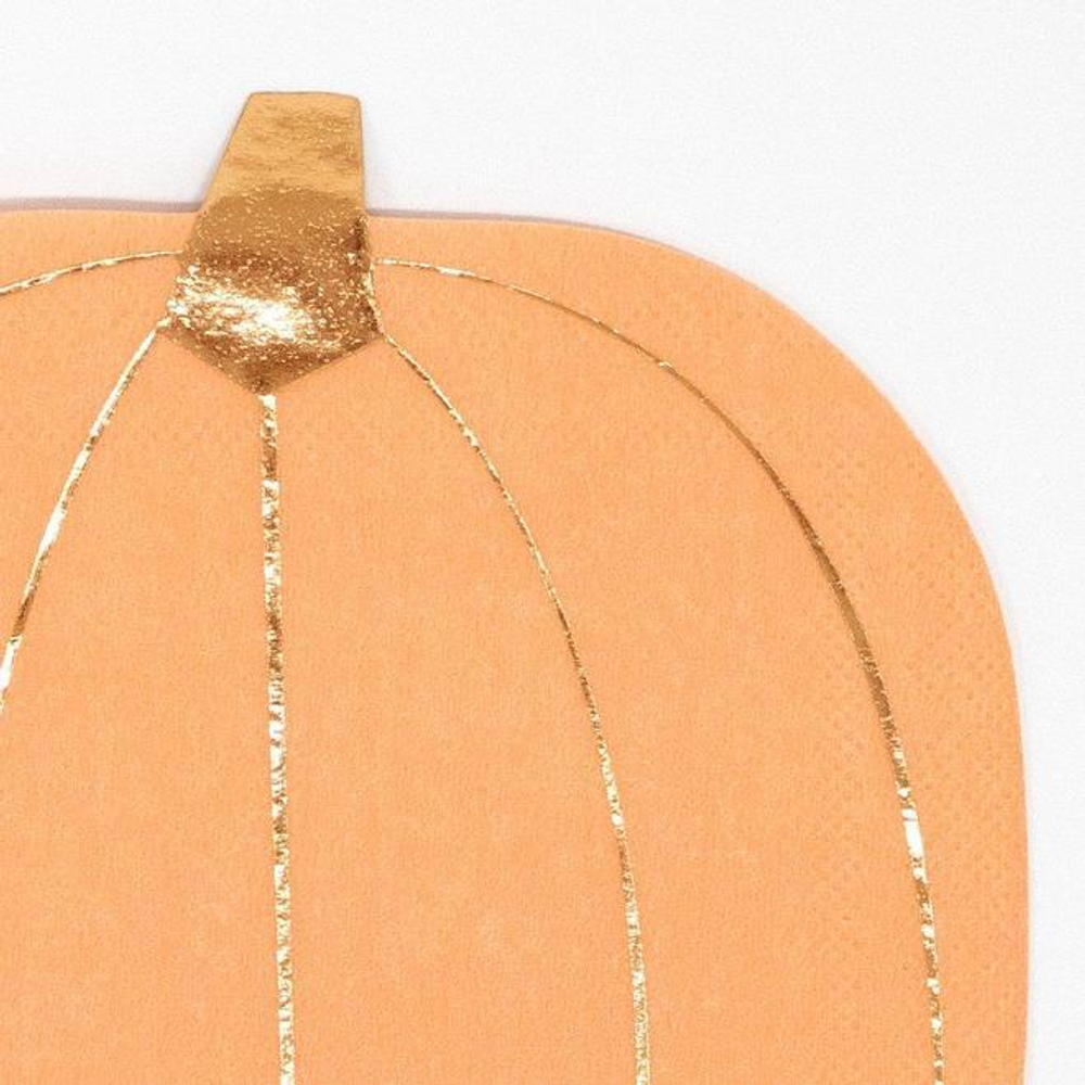 Салфетки в форме тыквы "Pastel Halloween" 16 шт.