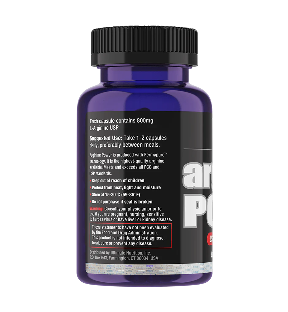 Ultimate Nutrition Arginine Power 800 mg 100 Caps , Аргинин