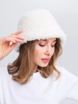 Премиальная Панама теплая из шерсти, белая, SilverFox