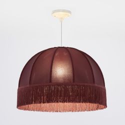 Citilux Базель CL407023 Подвесной светильник патина с красным абажуром