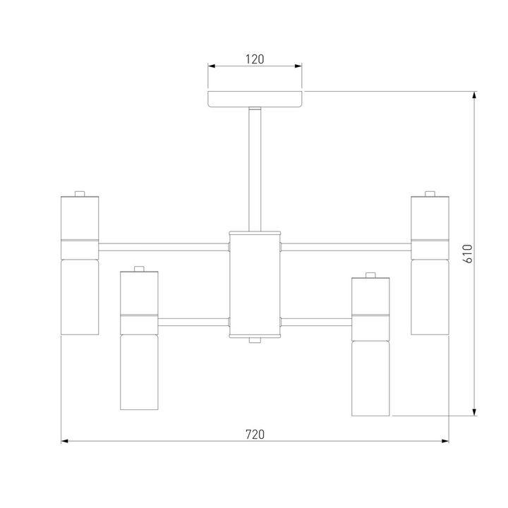 Подвесная люстра Eurosvet Tesoro 70125/8 черный
