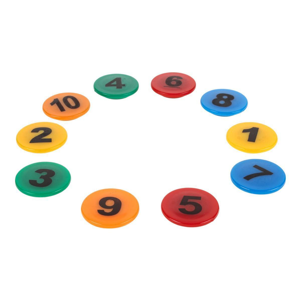 Набор магнитов "Цифры", 10 штук, 3 см, на блистере