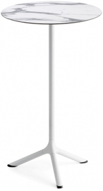 Стол ламинированный барный складной Scab Design Tripe Folding, белый, белый мрамор Каррара