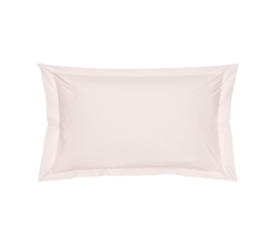 Постельное белье 2 спальное евро Blanc des Vosges Plain Guimauve Франция розовое