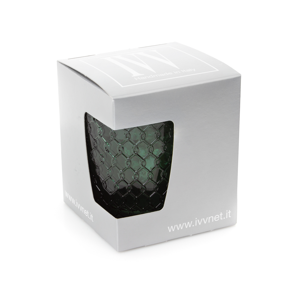 Стакан 310мл IVV Sixties сине-зеленый узор Одри