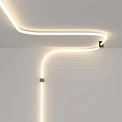 Крепление для накладного монтажа круглого неона 360° D25 Led Strip 201141